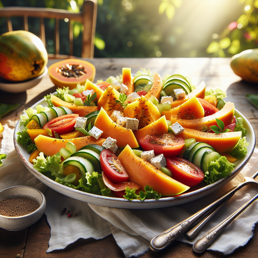Nationalgericht Fiji: Fresh Pawpaw Salad (Rezept)