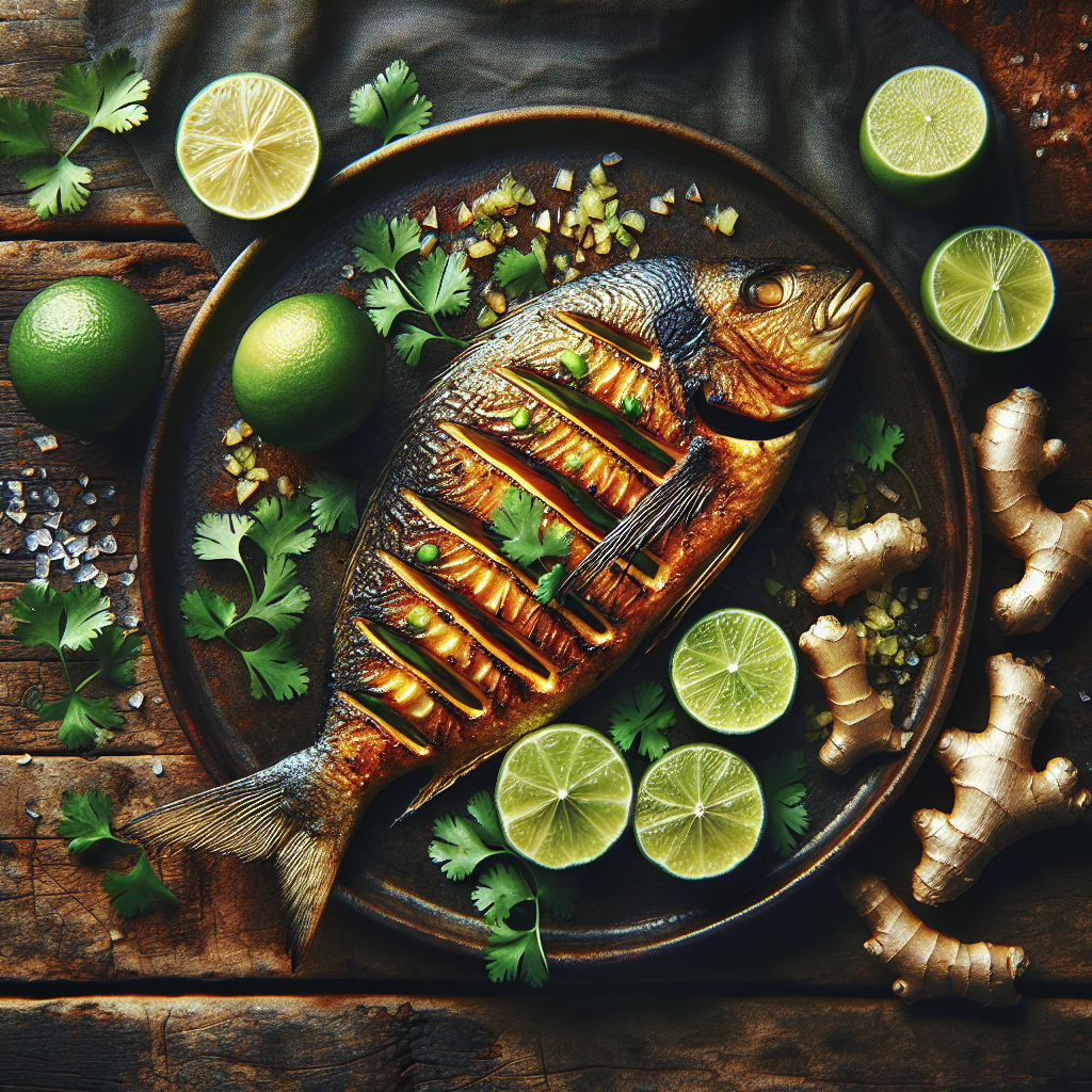 Nationalgericht Fiji: #Ginger and Lime Grilled Fish# (Rezept)