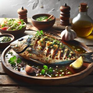Nationalgericht Fiji: #Grilled Reef Fish with Herb Butter# (Rezept)