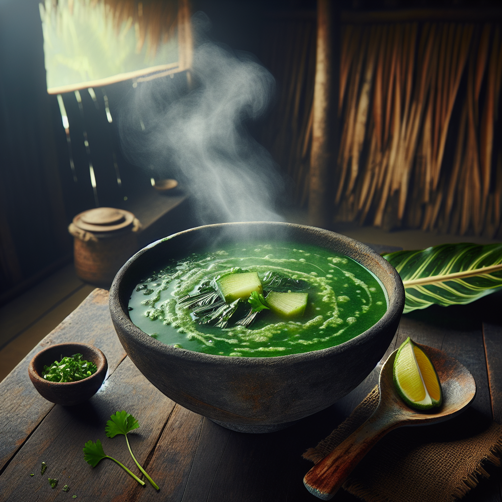 Nationalgericht Fiji: #Rourou Soup# (Rezept)