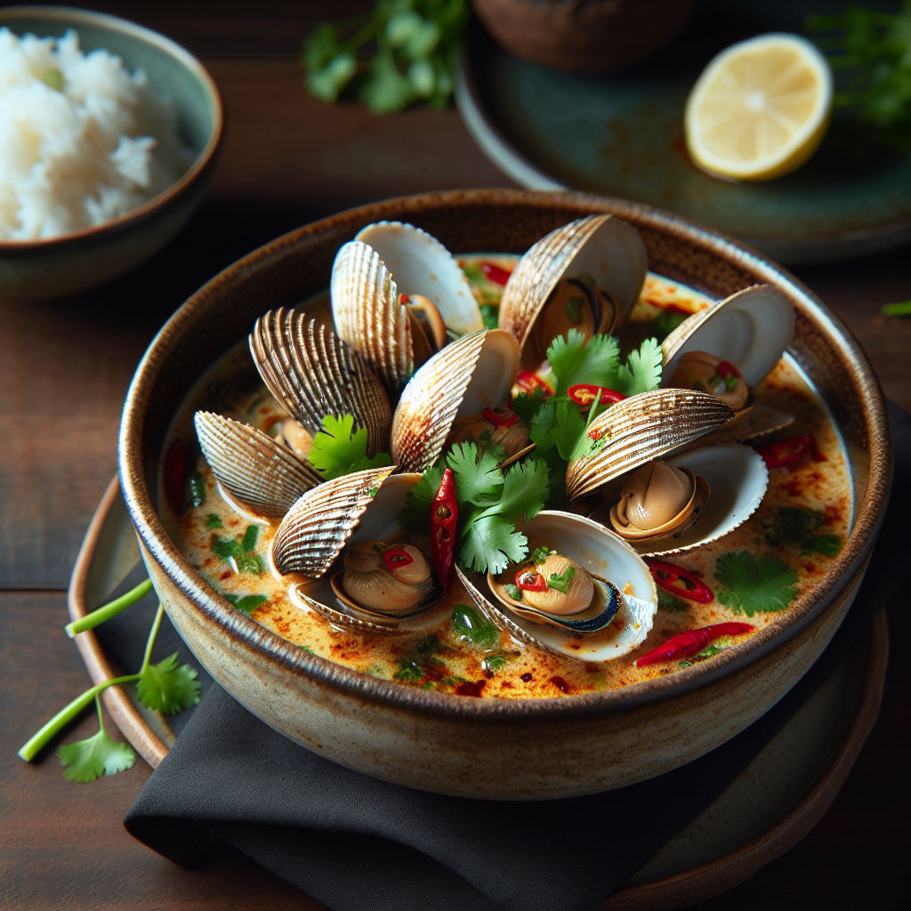 Nationalgericht Fiji: #Spicy Coconut Clams# (Rezept)