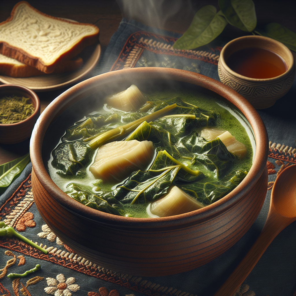 Nationalgericht Fiji: #Taro Leaf Soup# (Rezept)