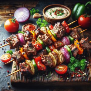 Nationalgericht Frankreich: #Brochettes d’Agneau# (Rezept)