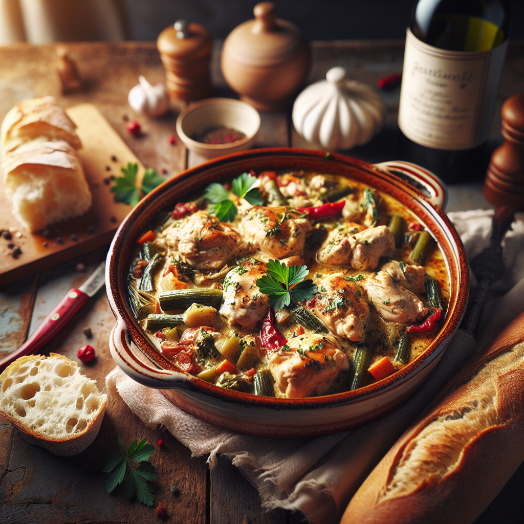 Nationalgericht Frankreich: Fricassée de Poulet à l’Ancienne (Rezept)