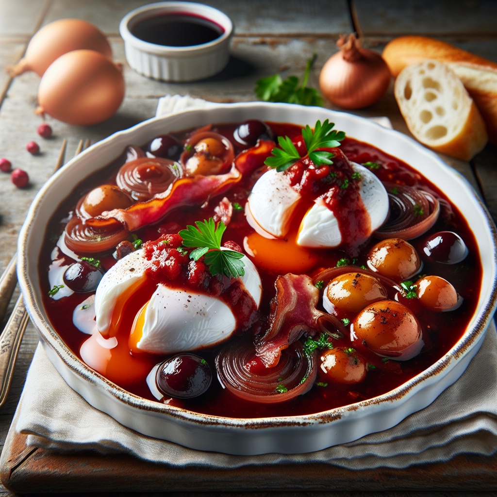 Nationalgericht Frankreich: #Oeufs en Meurette# (Rezept)