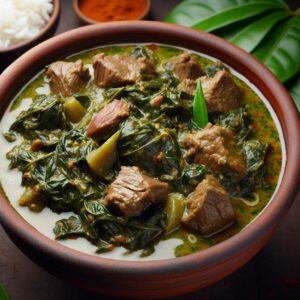 Nationalgericht Gabun: #Fumbwa en Sauce# (Rezept)