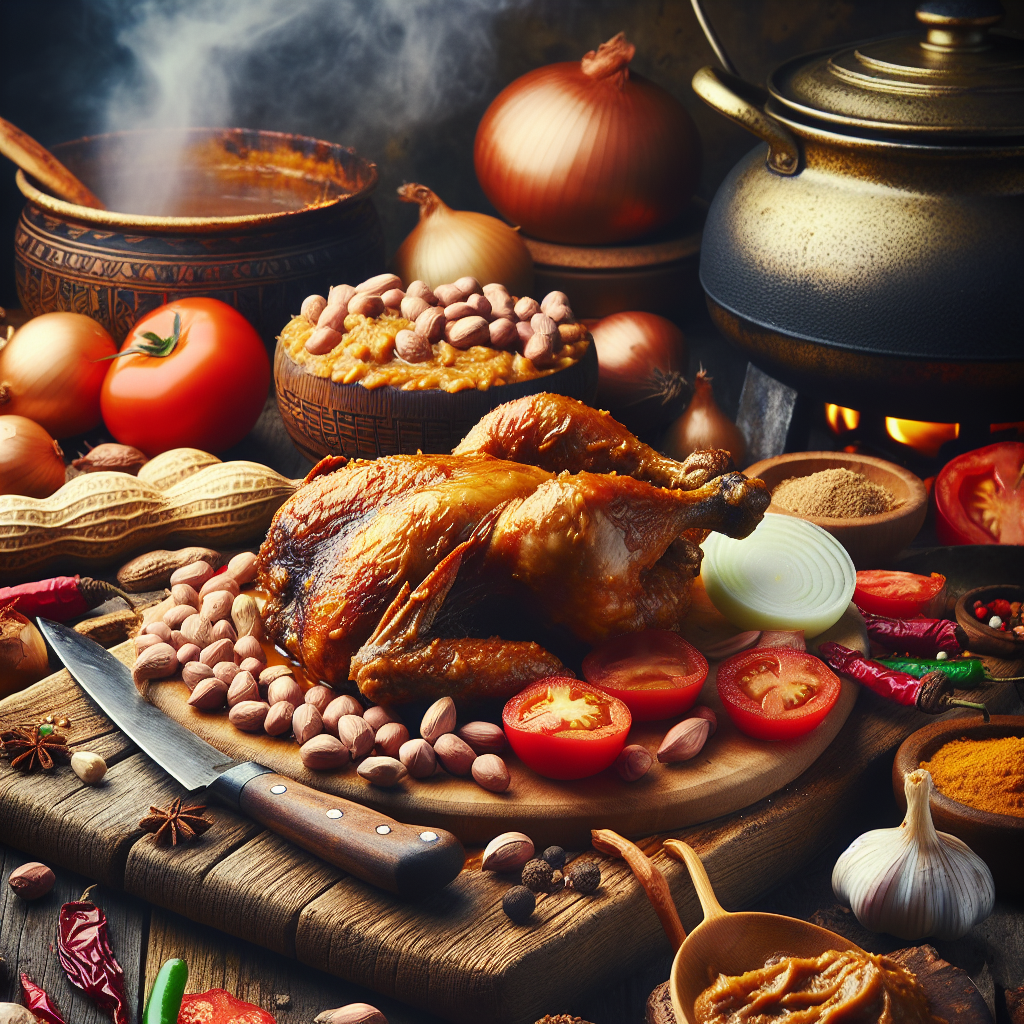 Nationalgericht Gabun: Mafé de Poulet (Rezept)