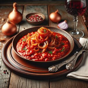 Nationalgericht Gabun: #Sauce Tomate aux Oignons# (Rezept)