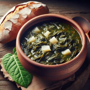 Nationalgericht Gambia: #Cassava-Blätter-Suppe# (Rezept)