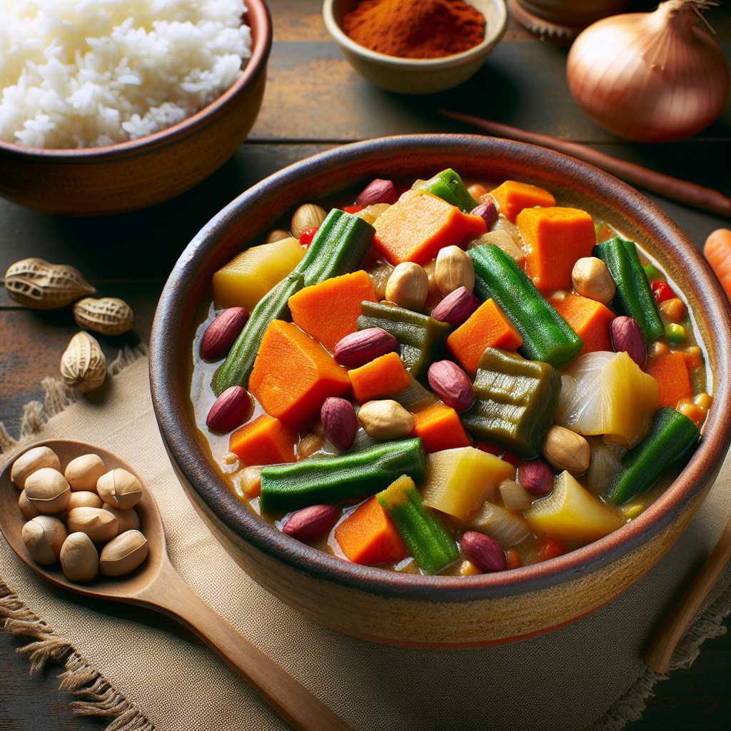 Nationalgericht Gambia: Domoda aux Légumes (Rezept)