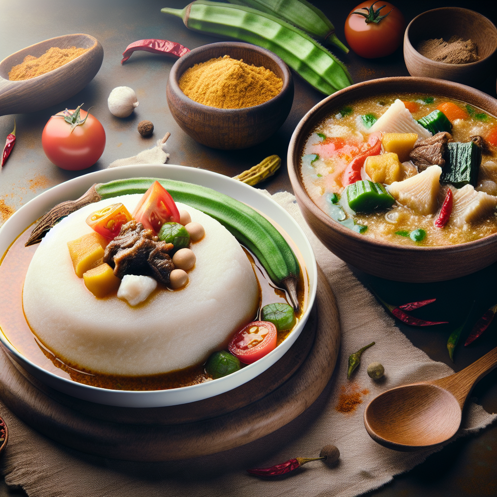 Nationalgericht Gambia: Fufu mit Suppe (Rezept)