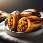 Nationalgericht Gambia: #Gefüllte Kochbananen# (Rezept)