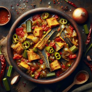 Nationalgericht Gambia: #Smoked Catfish Stew# (Rezept)