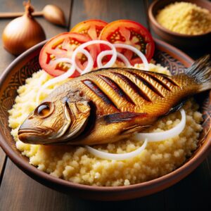 Nationalgericht Ghana: #Acheke mit Fisch# (Rezept)