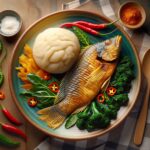 Nationalgericht Ghana: #Fried Tilapia with Banku# (Rezept)