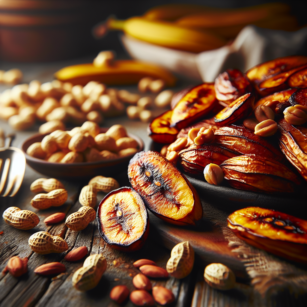 Nationalgericht Ghana: Roasted Plantain with Peanuts (Rezept)