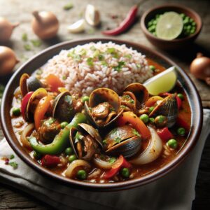 Nationalgericht Grenada: #Stewed Lambi# (Rezept)