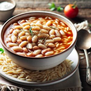 Nationalgericht Griechenland: #Fasolada mit Orzo# (Rezept)
