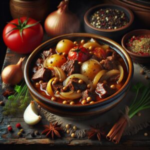 Nationalgericht Griechenland: #Stifado Moschari# (Rezept)