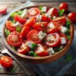 Nationalgericht Griechenland: #Tomatensalat mit Feta# (Rezept)