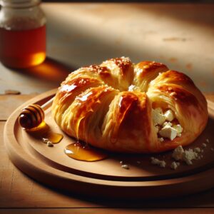 Nationalgericht Griechenland: #Tyropita mit Honig# (Rezept)