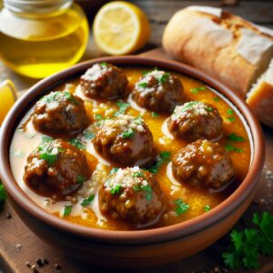Nationalgericht Griechenland: #Youvarlakia in Zitronensauce# (Rezept)