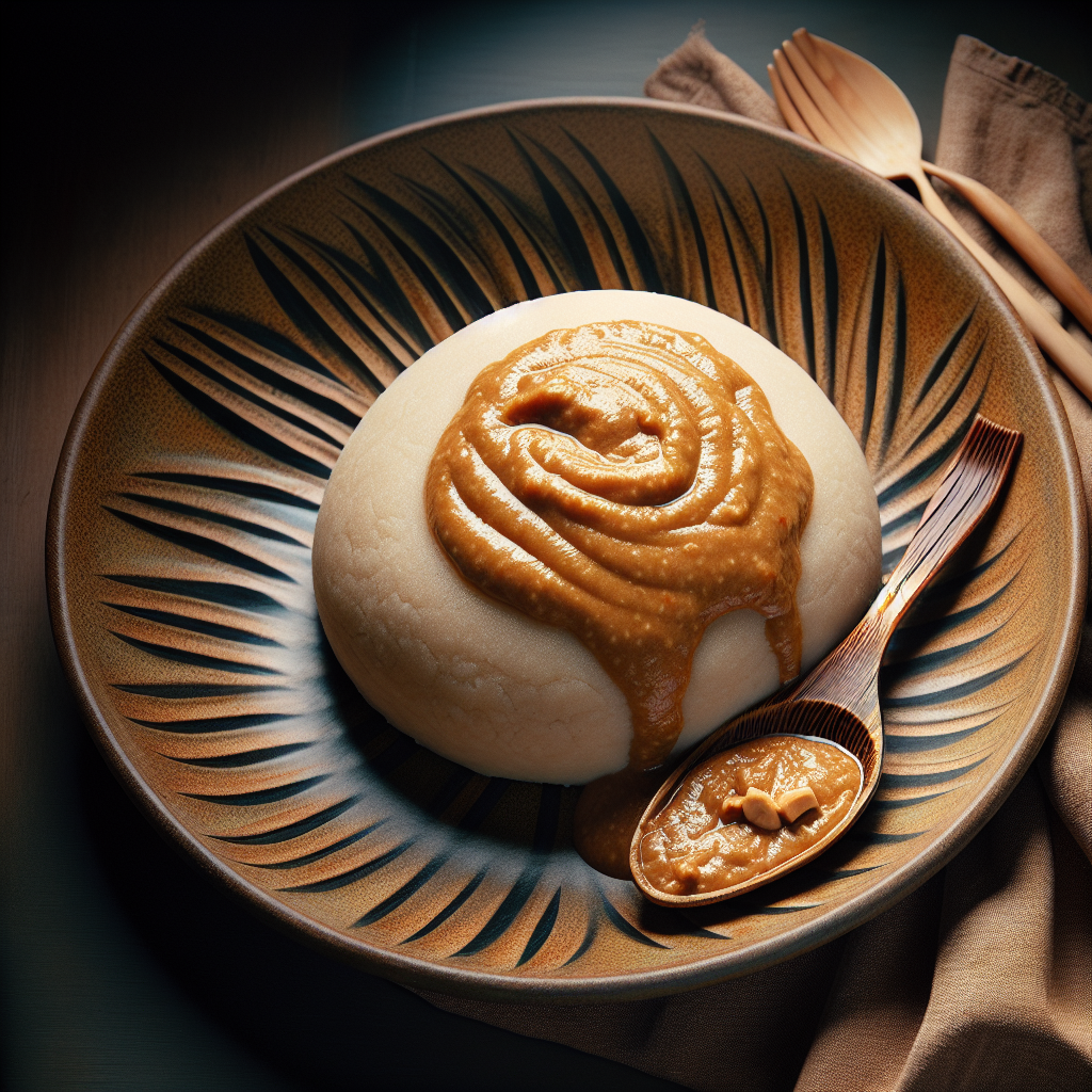 Nationalgericht Guinea: Fufu mit Erdnusssauce (Rezept)