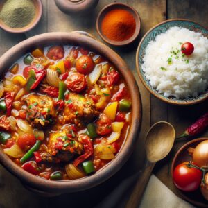 Nationalgericht Guinea: #Kédjénou de Poulet# (Rezept)