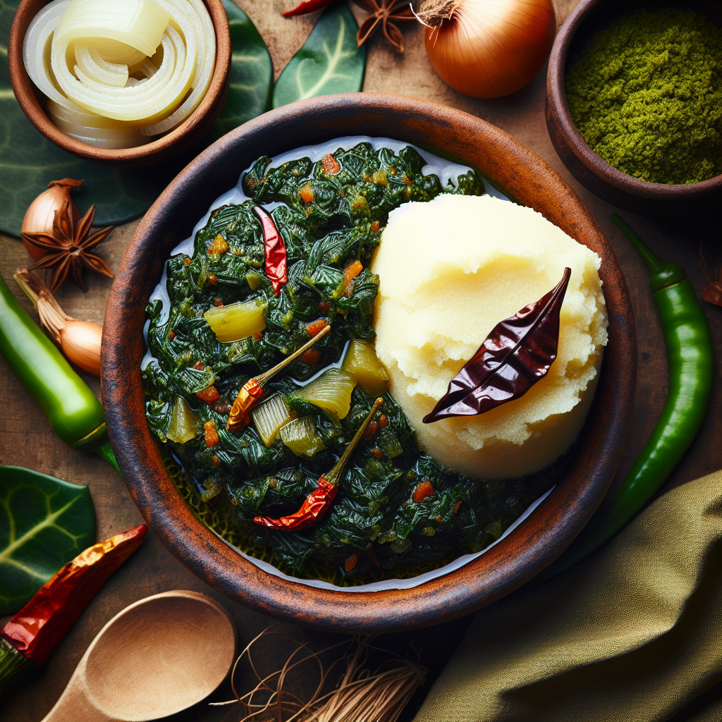 Nationalgericht Guinea: Sauce Feuille de Manioc (Rezept)