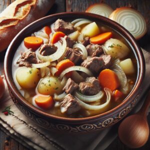 Nationalgericht Guinea: #Soupe de Viande aux Oignons# (Rezept)