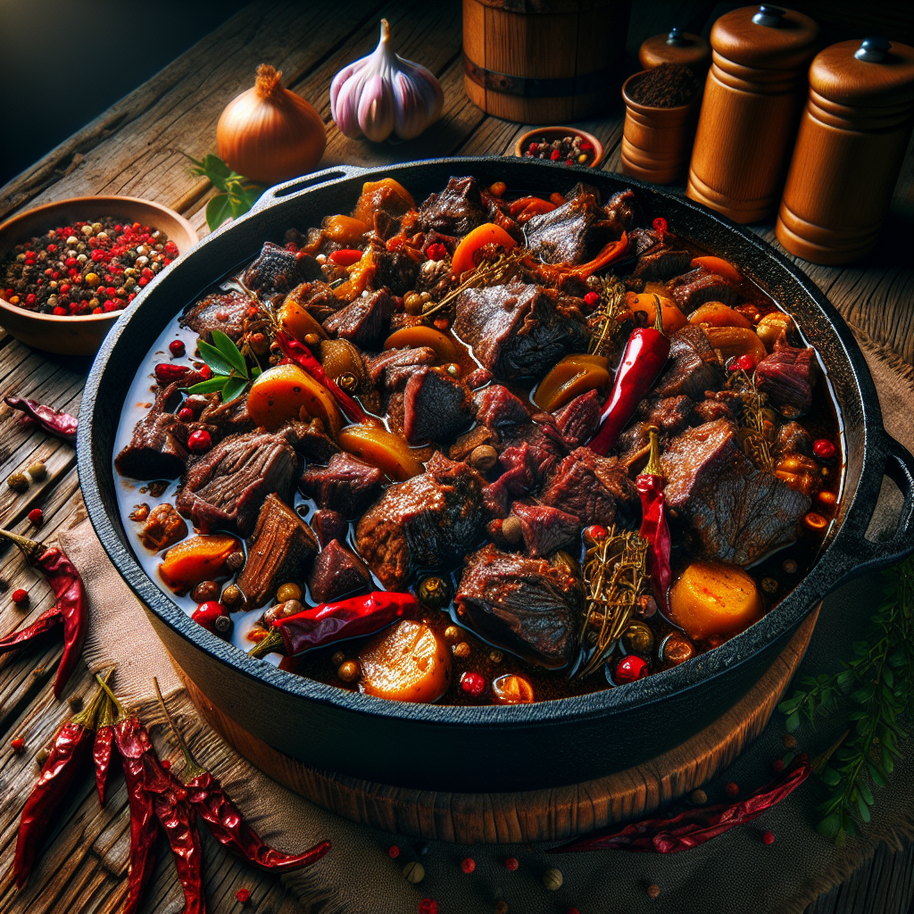 Nationalgericht Guyana: Wild Meat Pepperpot (Rezept)