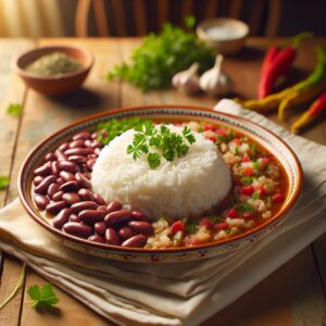 Nationalgericht Haiti: #Diri Blan ak Sòs Pwa# (Rezept)