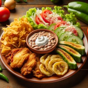 Nationalgericht Honduras: #Pollo con Tajadas# (Rezept)