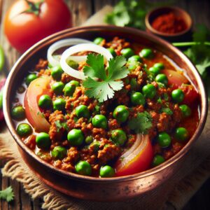 Nationalgericht Indien: #Keema Matar# (Rezept)