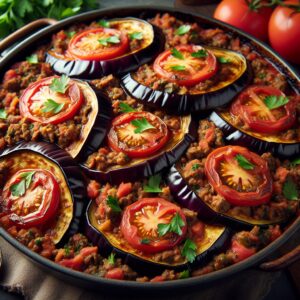 Nationalgericht Irak: #Tepsi Baytinijan# (Rezept)