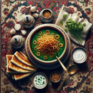 Nationalgericht Iran: #Ash-e Shole Ghalamkar# (Rezept)