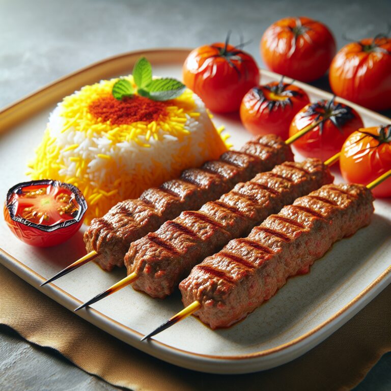 Kebab Koobideh – Nationalgericht aus Iran