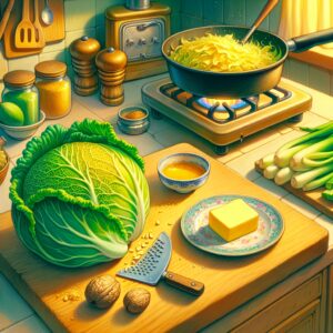 Nationalgericht Irland: #Buttered Cabbage with Nutmeg# (Rezept)