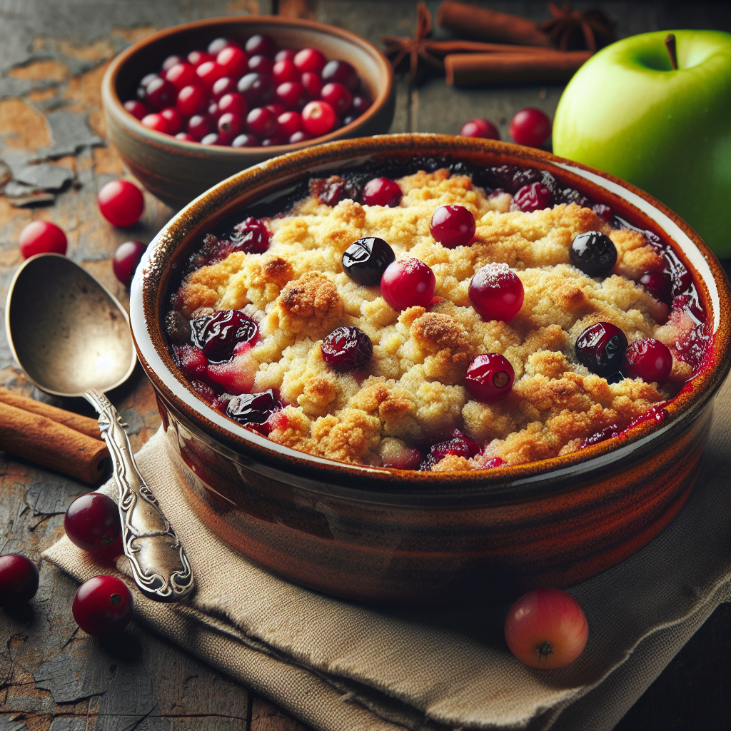 Nationalgericht Irland: Cranberry and Apple Crumble (Rezept)