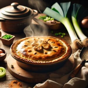 Nationalgericht Irland: #Irish Chicken and Leek Pie# (Rezept)
