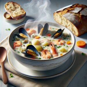 Nationalgericht Irland: #Irish Seafood Chowder# (Rezept)