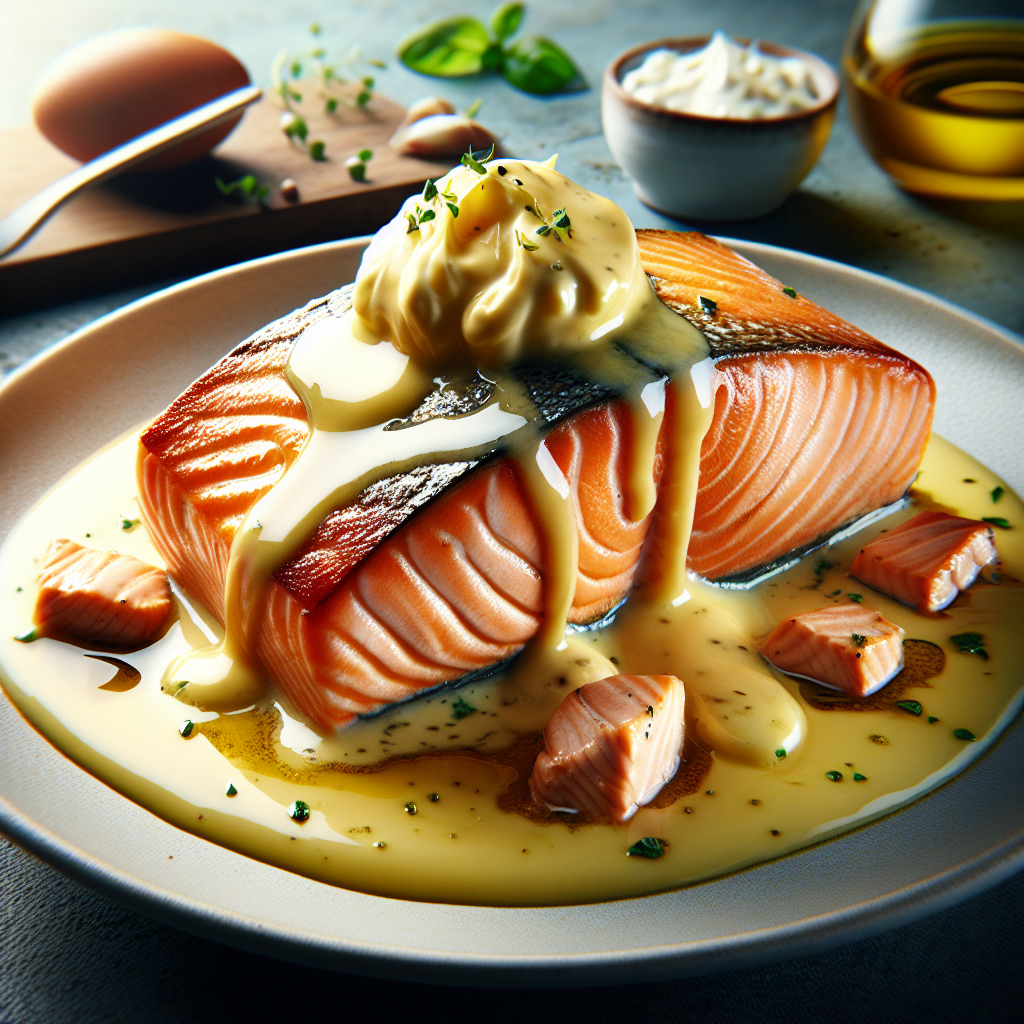 Nationalgericht Irland: Poached Salmon with Butter Sauce (Rezept)