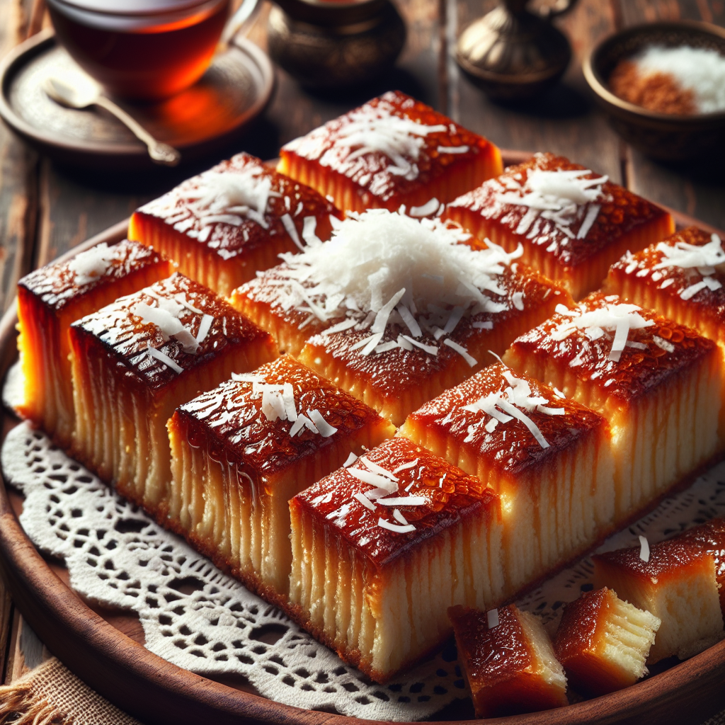 Nationalgericht Israel: Basbousa mit Kokos (Rezept)