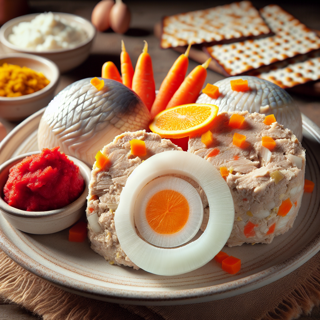 Nationalgericht Israel: Gefilte Fisch mit Meerrettich (Rezept)