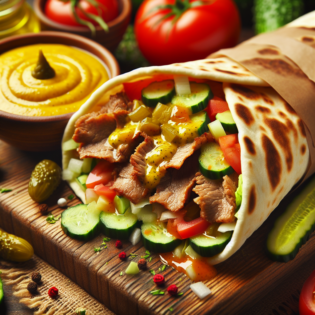 Nationalgericht Israel: Schawarma mit Amba (Rezept)