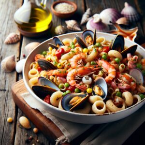 Nationalgericht Italien: #Fregola mit Meeresfrüchten# (Rezept)