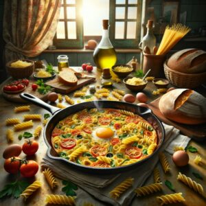 Nationalgericht Italien: #Frittata di Pasta# (Rezept)