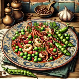 Nationalgericht Italien: #Seppie con Piselli# (Rezept)