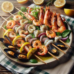 Nationalgericht Italien: #Spiedini di Pesce# (Rezept)