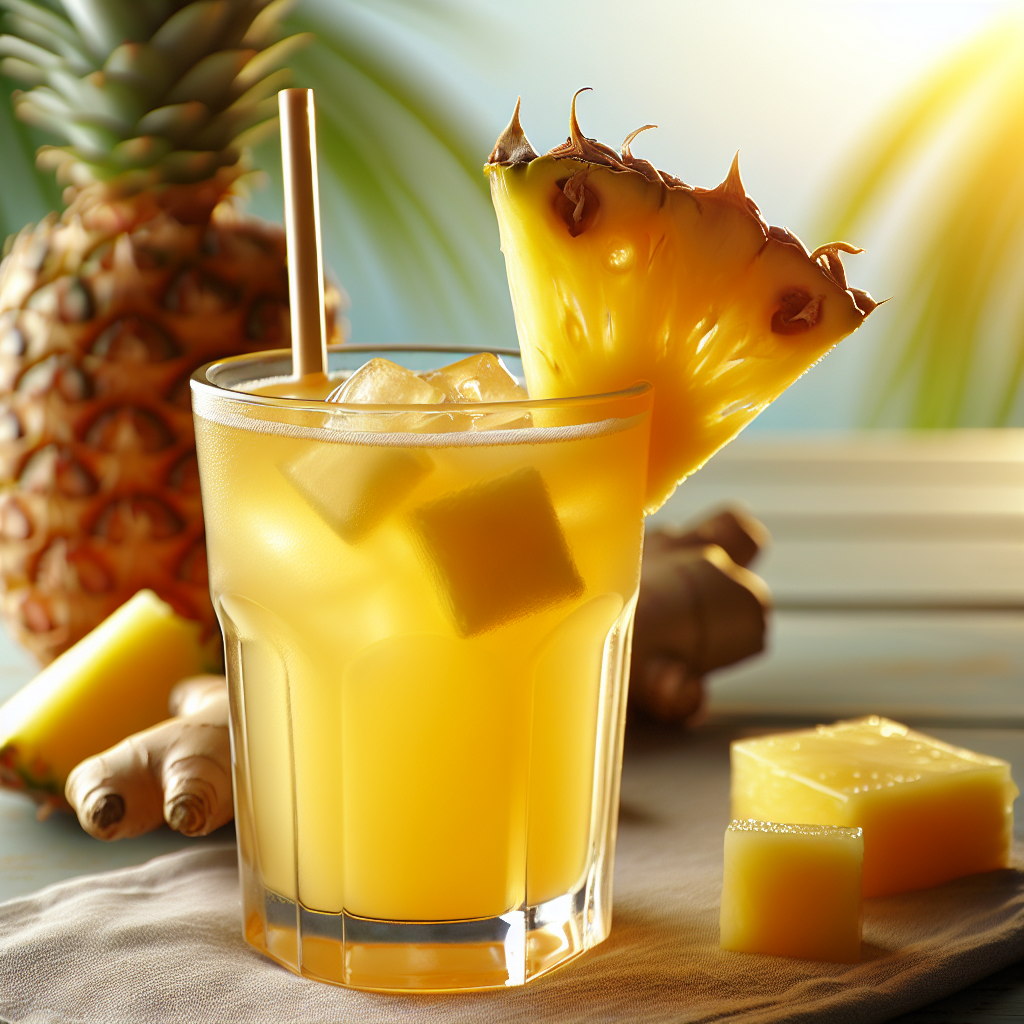 Nationalgericht Jamaika: Pineapple Ginger Drink (Rezept)